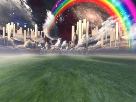 Heavenly Rainbow Fantasy Stock Illustration Illustration Of Movement
