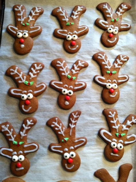 The reindeer is the only deer that has been domesticated. Reindeer cookies using upside down gingerbread man cookie cutter | Christmas | Pinterest ...