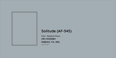 Solitude Af 545 Complementary Or Opposite Color Name And Code