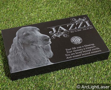 Pet Headstone ~ Granite Pet Marker ~ Laser Engraved Pet Marker ~ Flat