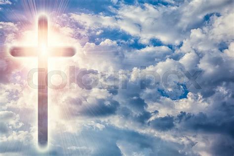 Christian Cross In Heavens Stock Image Colourbox