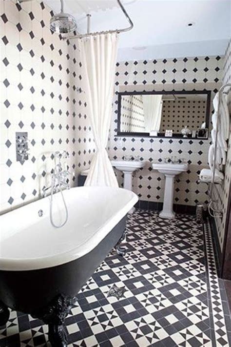 We stock a massive range of floor tiles to transform your bathroom. 21 victorian black and white bathroom floor tiles ideas ...