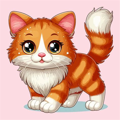 Premium Vector Cute Cat Vector Cartoon Illustration