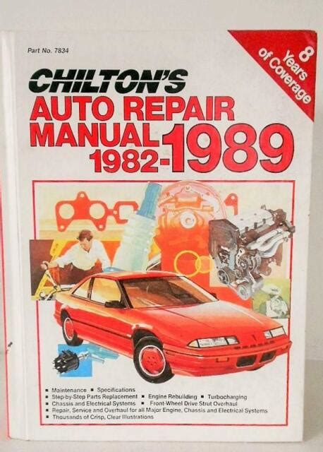 Chiltons Auto Repair Manual 1982 1989 Ebay