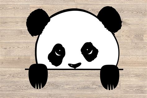 Panda Peeking Svg Peek A Boo Svg Kid Svg Animal Svg 958s By Hamhamart