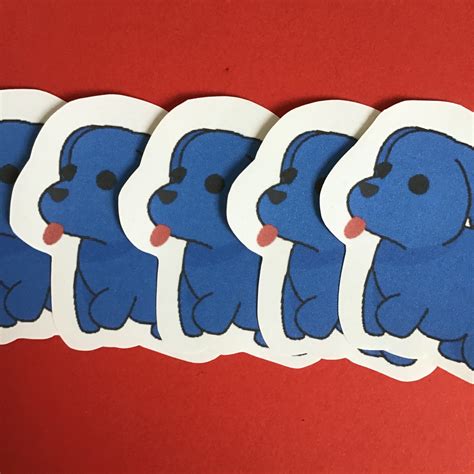 Roblox Adopt Me Blue Dog Sticker Etsy