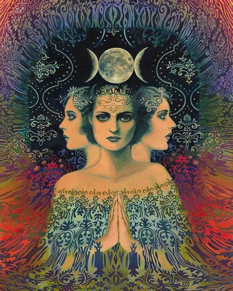 Геката 11x14 Print Poster Prints 8x10 Goddess Art Moon Goddess