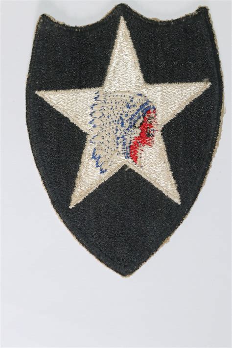 Ww2 Us Original 2nd Infantry Division Cloth Shoulder Patch 3 Butlers