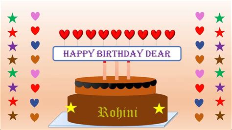 Happy Birthday Rohini Youtube