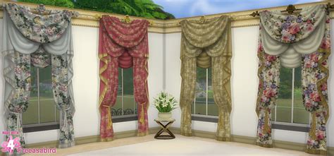 Grand Century Curtains Large Patterns Sims 4 Studio Sims 4 Cc