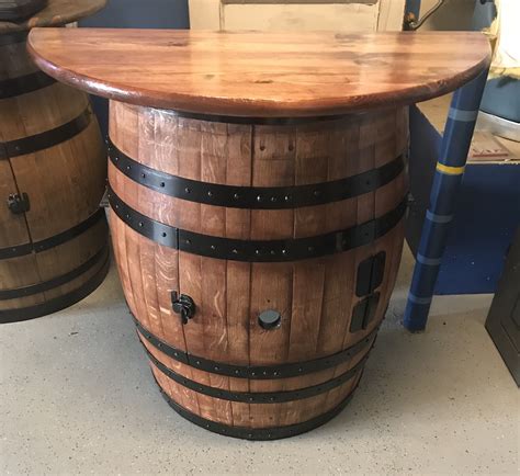 Half Round Wine Barrel Table Barrel Table Whiskey Barrel Table Wine