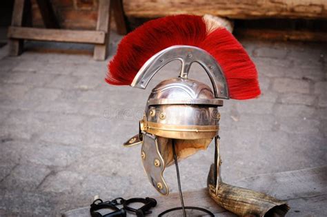 Roman Legionary Helmet Stock Photo Image Of Accessory 39062406