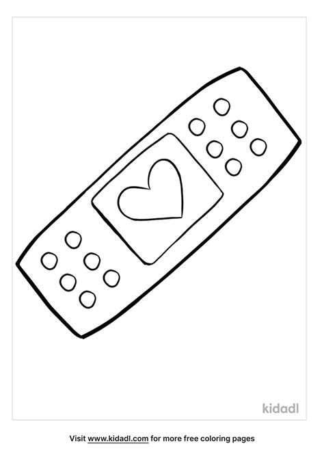 Band Aid Coloring Pages Free Home Coloring Pages Kidadl