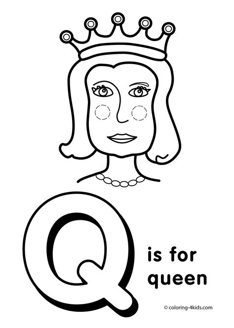 Letter Q Coloring Pages Alphabet Coloring Pages Q Letter Words For