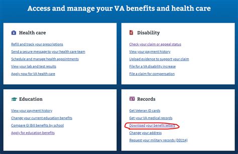 How To Download Your Va Benefit Letters Online Step Process