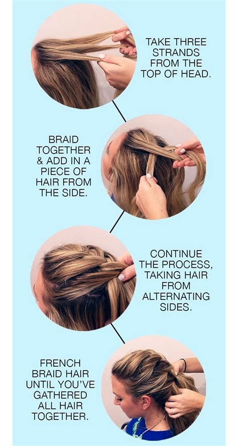 Spray your hair with a bit of water and make sure your hair is damp all over. How to do French Braids Step by Step : How To French Braid Hair | French braid, Braids step by step