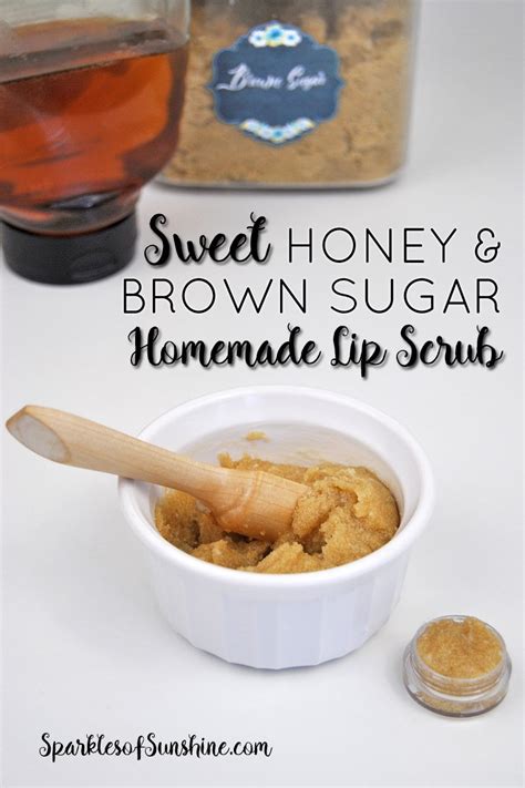 Sweet Honey And Brown Sugar Homemade Lip Scrub Recipe At Sos Sparkles