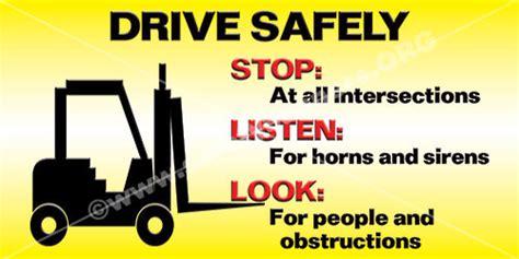 Forklift Safety Banners
