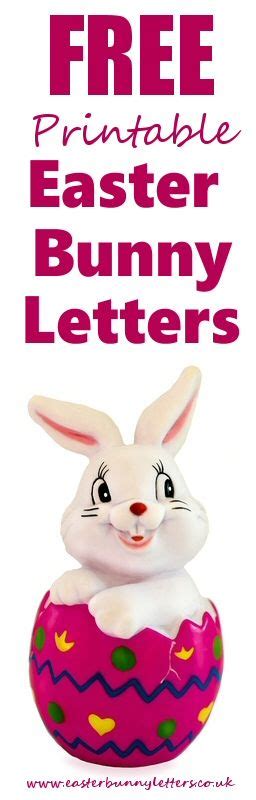 Free Personalised Printable Easter Bunny Letters This Is So Cool You