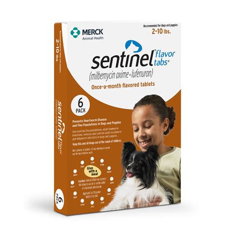 Sentinel Flavor Tabs Milbemycin Oximelufenuron For Toy Dogs 2 10