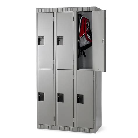 2 Tier Assembled Locker 12x18x36″ Opening 4 Lockers Wide Quanoodle