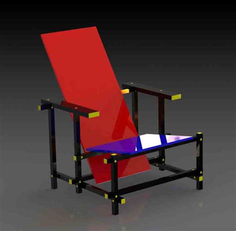 Red And Blue Chair On Behance