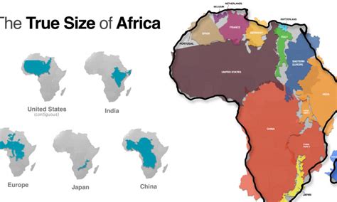 Real Map Of Africa Size