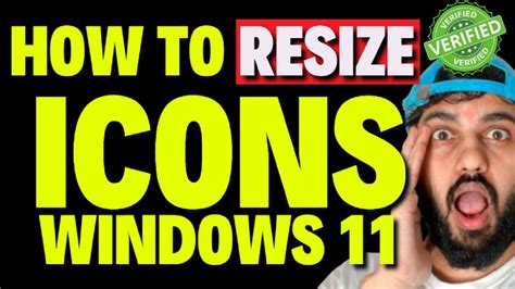 How To Resize Icons Windows 11 Youtube