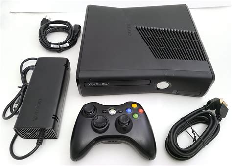restored microsoft xbox 360 s slim 4gb gaming console bundle used [refurbished]