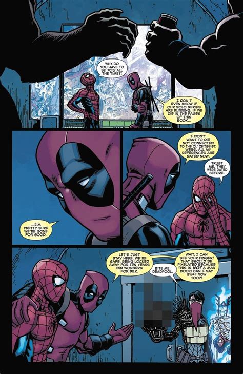 spideypool comic deadpool and spiderman comic books comic book cover weird marvel comics