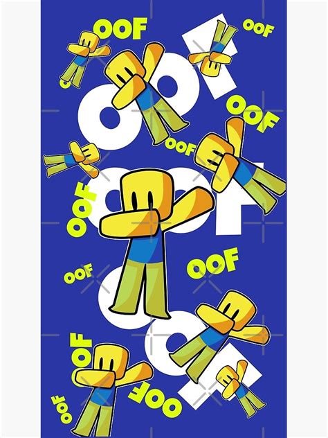 Roblox Pattern Oof Dabbing Dab Hand Drawn Gaming Noob T For Gamers