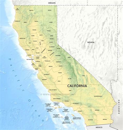 Map Of California Counties