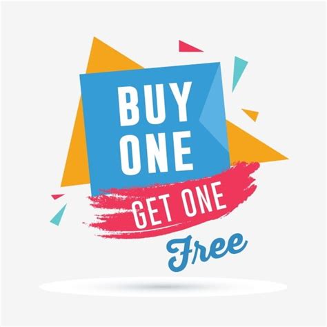 Buy One Get One Free Banner Sale Discount Banner Png And Vector With