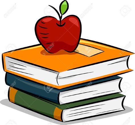 Apple And Books Clipart 101 Clip Art