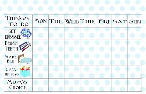 Free Printable Chore Chart Chore Chart Kids Chores For Kids