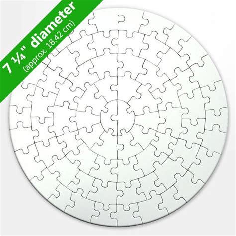 Round Blank Puzzle 72 Pieces Templates Round Puzzles Puzzle