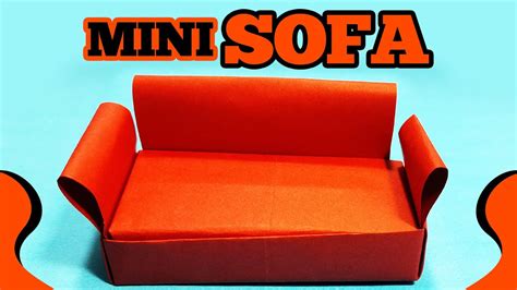 How To Make A Paper Sofa Diy Paper Mini Sofa Miniature Sofa Set