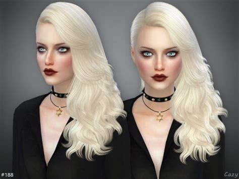 The Sims Resource 188 Hair By Cazy Sims 4 Hairs