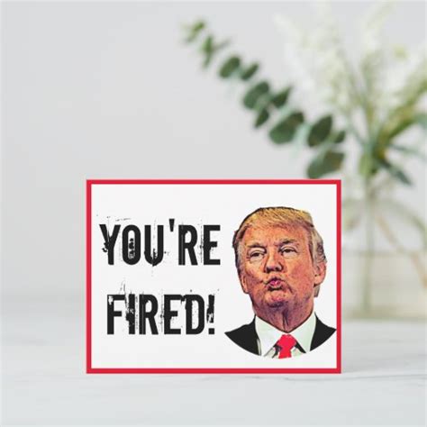 Donald Trump You Re Fired Postcard Zazzle