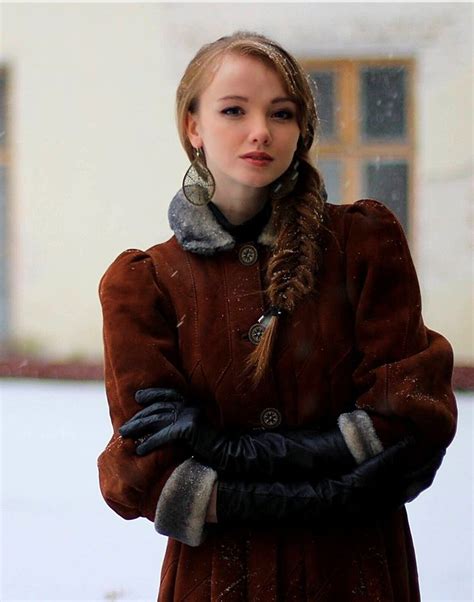Olesya Kharitonova Beautiful Redheads Beautiful Redhead Dragon Girl Winter Jackets