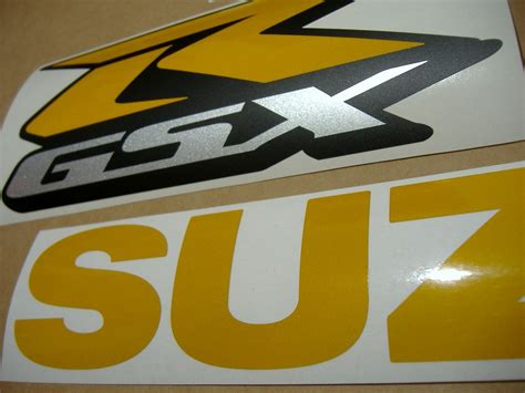 Suzuki Gsxr 1000 Reflective Yellow Decals Set Glow In The Dark Moto