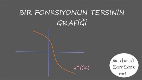 Bir Fonksiyonun Tersinin Grafiği 10 Sınıf Matematik Dersi