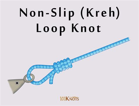 Cat's paw knot tying instructions form a bight with a closed strop or you can form a loop in doubled line. Non-Slip (Kreh) Loop Knot | 101Knots