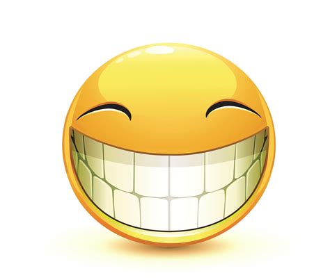 Big Smile Emoticon Funny Emoticons Emoji