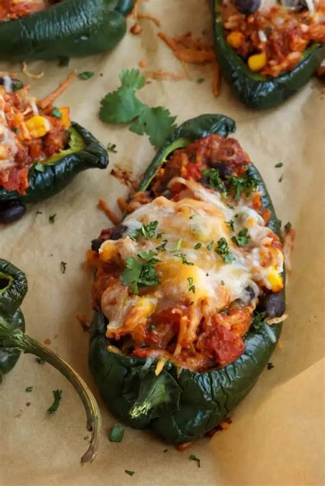 Stuffed Poblano Peppers Small Town Woman