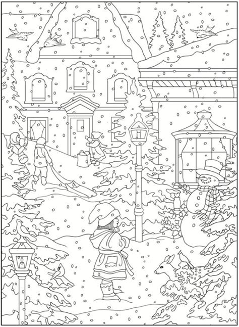 Freebie: Winter Coloring Pages – Stamping