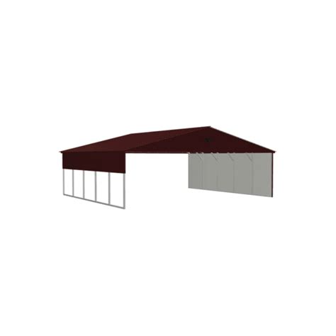 30x25x8 Vertical Roof Triple Wide Carport Metal Carports