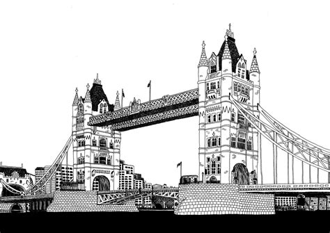 London Bridge Sketch Easy Kristins Traum