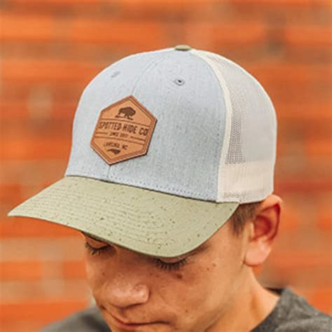 Logo Hats Company Logo Hat Leather Patch Hat Laser Etsy