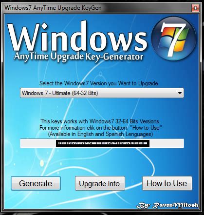 This method works as permanent activation. hackinggprsforallnetwork: Windows 7 Anytime Upgrade Keygen ...